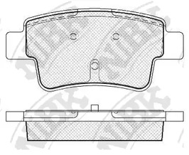 PN-0481 NIBK Колодка тормозная дисковая
