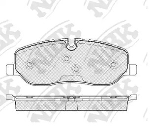 PN0484 NIBK Колодки тормозные дисковые