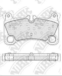 PN-0530 NIBK Колодки тормозные задние