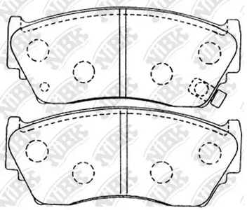 PN2226 NIBK Колодки тормозные дисковые