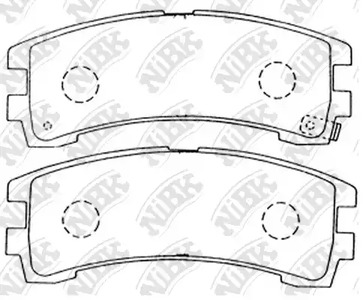 PN-2304 NIBK Колодки тормозные дисковые