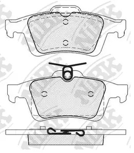 PN2702 NIBK Колодки тормозные дисковые