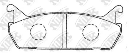 PN-5198 NIBK Колодки тормозные