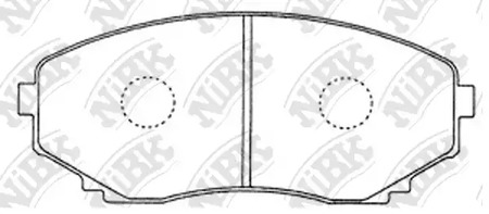 PN5376 NIBK Колодки тормозные дисковые