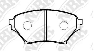 PN-5486 NIBK Колодки тормозные дисковые