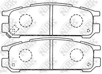 PN-7249 NIBK Колодки тормозные дисковые