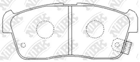 PN-9443 NIBK Колодки тормозные дисковые