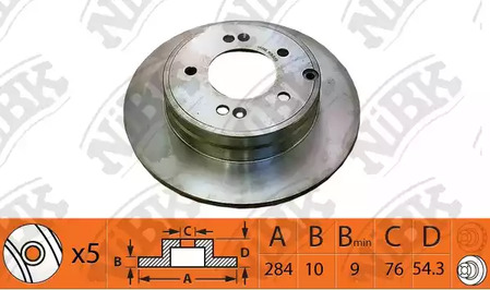 тормозные диски NIBK RN1476