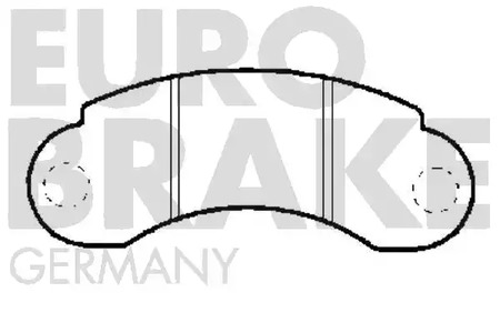 5502223320 EUROBRAKE Тормозные колодки дисковые передние