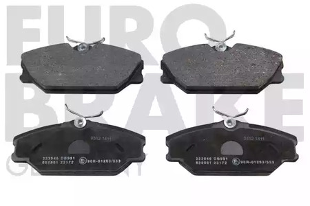 5502223946 EUROBRAKE Тормозные колодки дисковые передние