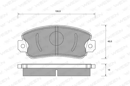 151-2098 WEEN Колодки тормозные дисковые