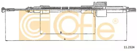 Тросик сцепления COFLE 11.2324