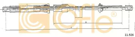 Тросик газа COFLE 11.926