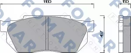 Тормозные колодки FOMAR FRICTION FO438581