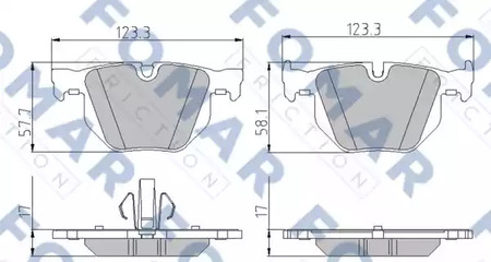 Тормозные колодки FOMAR FRICTION FO930181