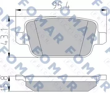 Тормозные колодки FOMAR FRICTION FO930781