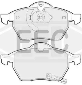 BRP1064 EEC Колодки тормозные дисковые