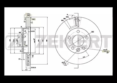 BS5357 ZEKKERT ДИСКТОРМОЗНОЙ