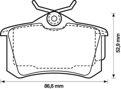 573005JC JURID Колодки тормозные дисковые