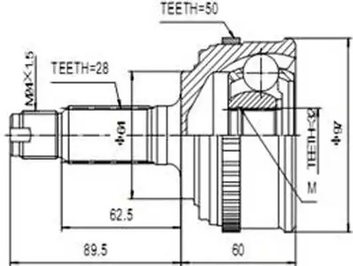 ШРУС AYWIPARTS AW1510187A