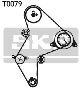 Фото 1 VKMC03251 SKF Комплект ГРМ (с помпой)