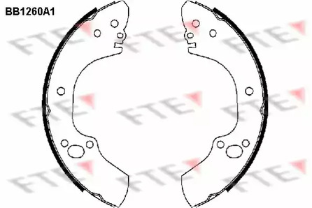 BB1260A1 FTE Комплект тормозных колодок