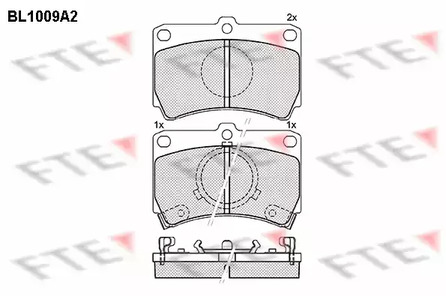 BL1009A2 FTE Колодки тормозные дисковые