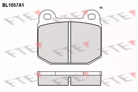 BL1057A1 FTE Колодки тормозные дисковые