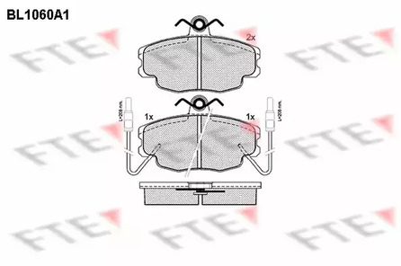 BL1060A1 FTE Колодки тормозные дисковые