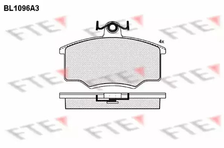 BL1096A3 FTE Колодки тормозные дисковые