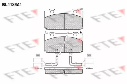 BL1186A1 FTE Колодки тормозные дисковые