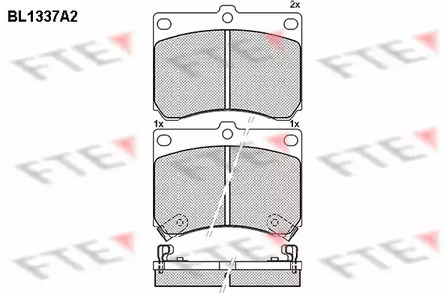 BL1337A2 FTE Колодки тормозные дисковые