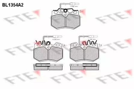 BL1354A2 FTE Колодки тормозные дисковые