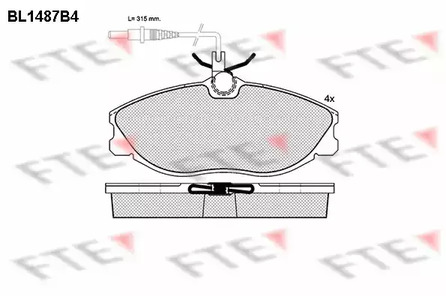 BL1487B4 FTE Запчасть