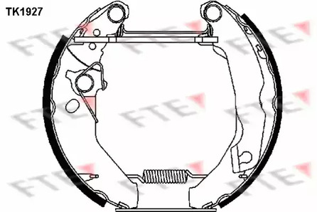 TK1927 FTE Комплект тормозных колодок