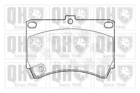 BP567 QUINTON HAZELL Колодки тормозные