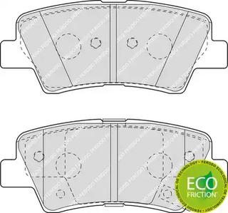 FDB4387 FERODO Колодки тормозные дисковые
