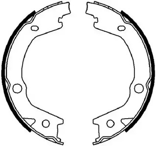 FSB4021 FERODO Колодка тормозная барабанная