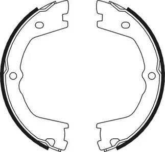 FSB658 FERODO Комплект тормозных колодок, стояночная тормозная система
