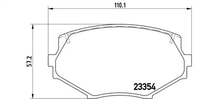 Фото 1 07B.314.06 BREMBO Комплект тормозных колодок, дисковый тормоз