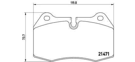 Фото 1 07B.314.36 BREMBO Комплект тормозных колодок, дисковый тормоз