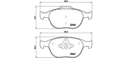 Фото 1 07B.314.42 BREMBO Комплект тормозных колодок, дисковый тормоз