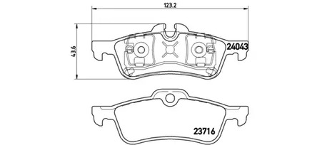 Фото 1 07B.315.10 BREMBO Комплект тормозных колодок, дисковый тормоз