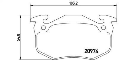 Фото 1 07B.315.13 BREMBO Комплект тормозных колодок, дисковый тормоз