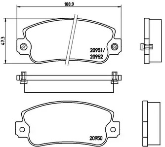 P23013 BREMBO Тормозные колодки