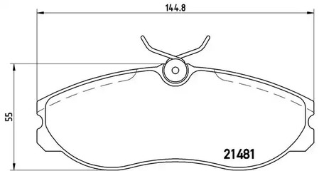 P24039 BREMBO Тормозные колодки