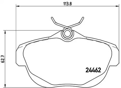 Тормозные колодки BREMBO P61087