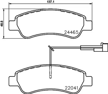 P61125 BREMBO Тормозные колодки