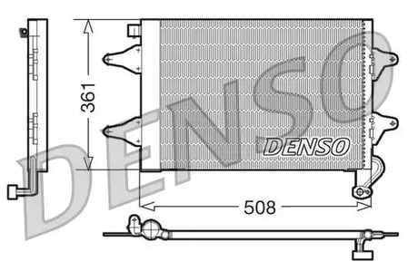 DCN27004 DENSO Радиатор кондиционера