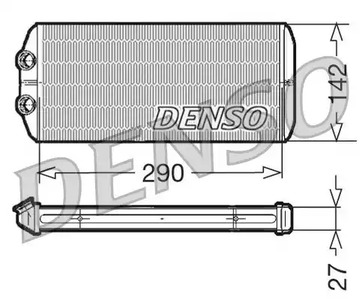 DRR07005 DENSO Радиатор печки